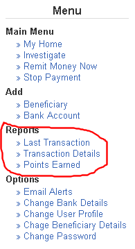 Report Menu