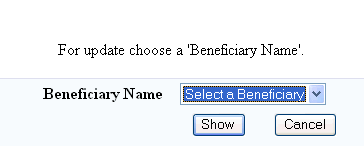 Change Beneficiary Details