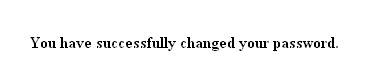 Change Password Confirmation